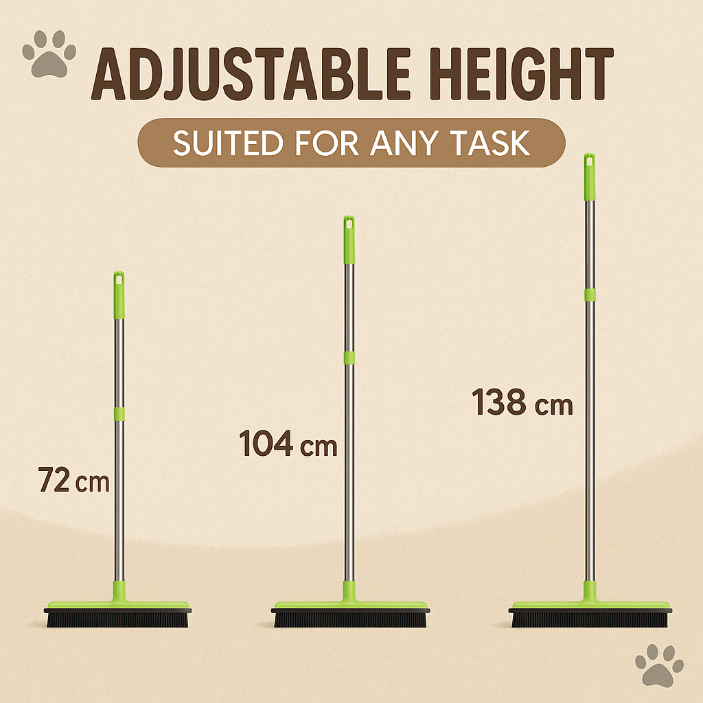 TruVera™ Pet Hair Rubber Broom