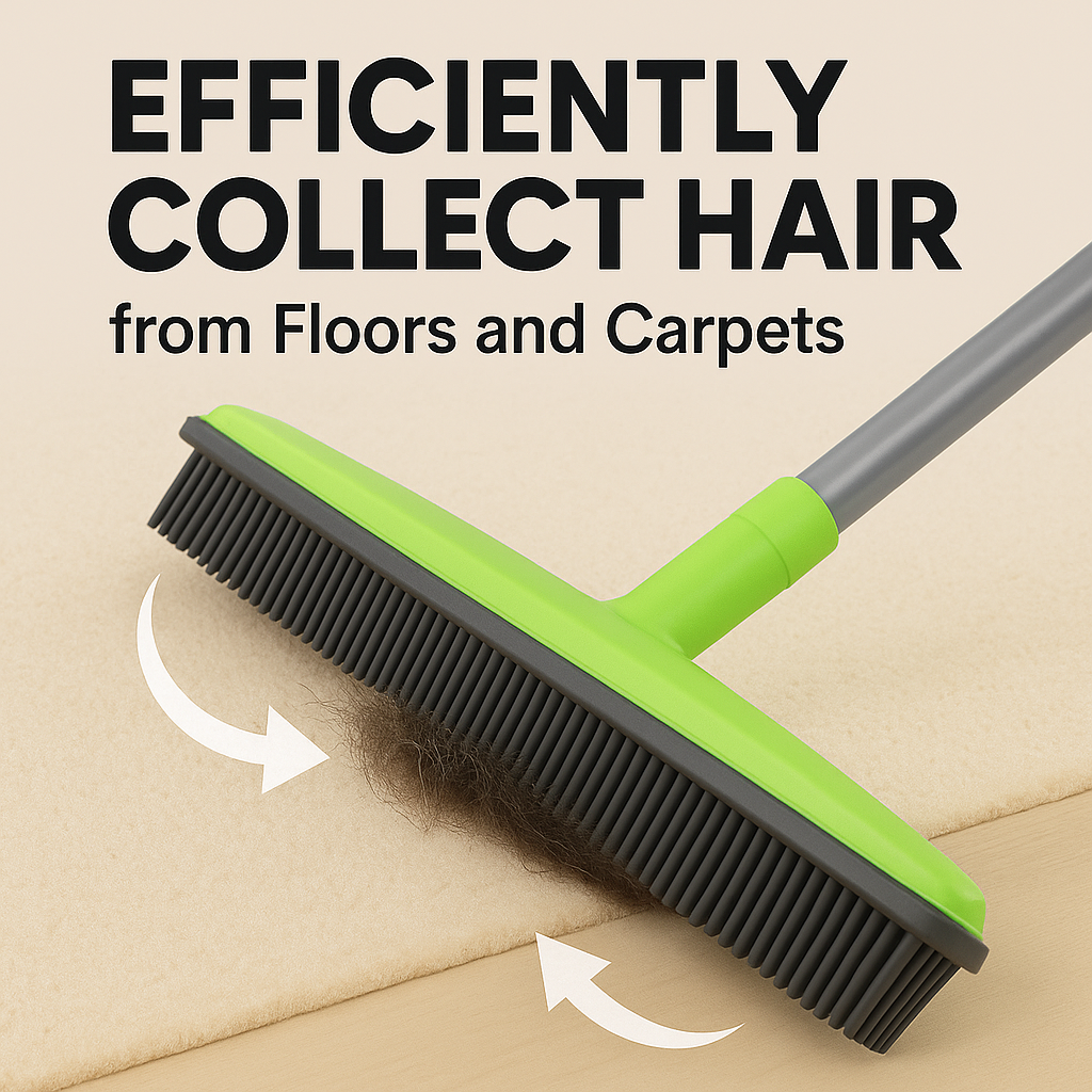 TruVera™ Pet Hair Rubber Broom