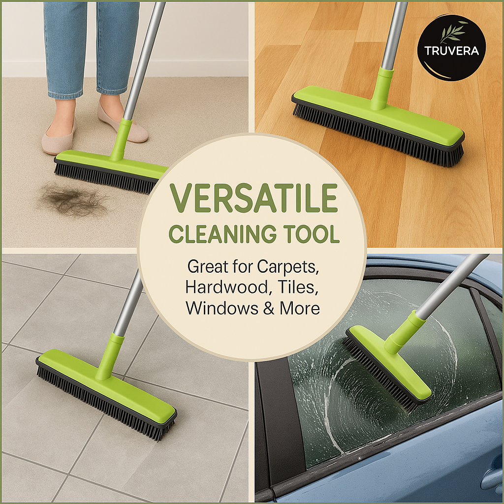 TruVera™ Pet Hair Rubber Broom